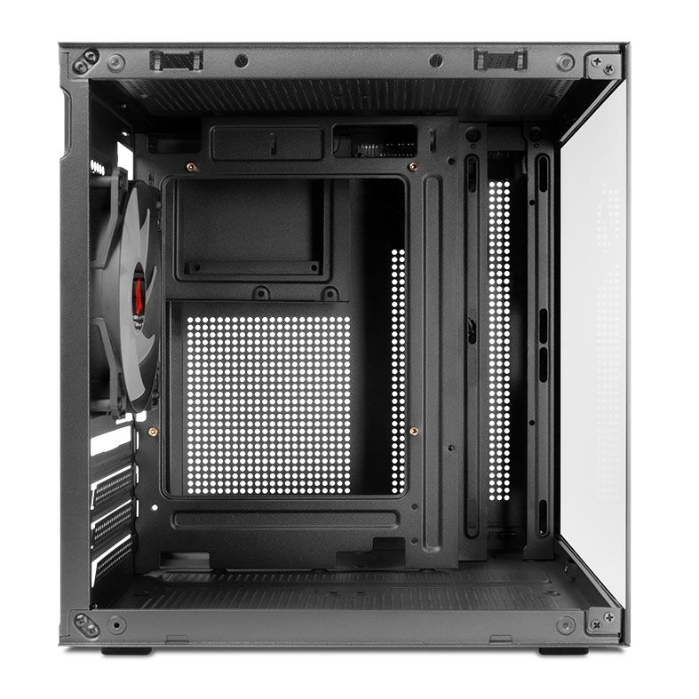 Gabinete Gamer Pichau Atom, Mini-Tower, Lateral de Vidro, Com 1 Fan, Preto, PG-ATOM-BK