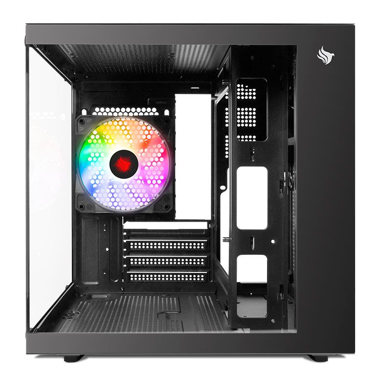 Gabinete Gamer Pichau Atom, Mini-Tower, Lateral de Vidro, Com 1 Fan, Preto, PG-ATOM-BK