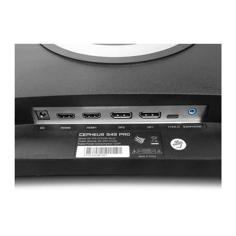 Monitor Gamer Pichau Cepheus S49 PRO, 49 Pol. VA, Curvo, DQHD, 1ms, 144Hz, FreeSync, HDMI/DP, PG-CFS49P-BL02