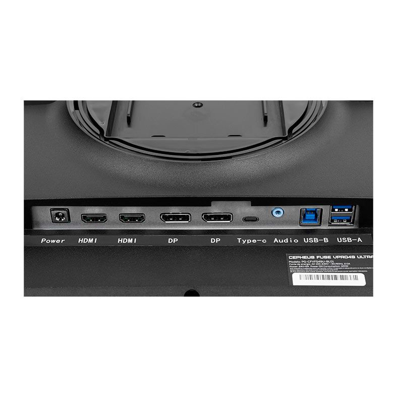 Monitor Gamer Pichau Cepheus Fuse VPRO49 Ultra, 49 Pol, Nano IPS, Curvo, 2K, 1ms, 144Hz, FreeSync, HDMI/DP, PG-CFVFS49U-BL01