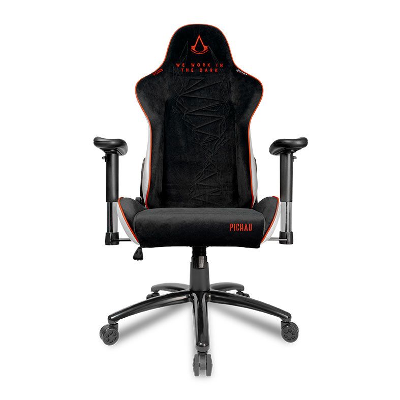 Cadeira Gamer Pichau Donek S Assassins Creed Legacy, Espuma Moldada, Preto e Vermelho, PG-DNKS-ASC