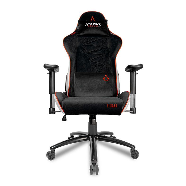 Cadeira Gamer Pichau Donek S Assassins Creed Legacy, Espuma Moldada, Preto e Vermelho, PG-DNKS-ASC