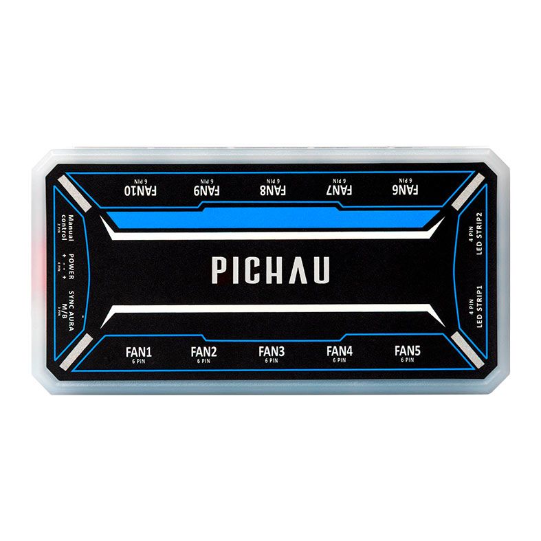 Kit Ventoinhas Pichau Dual Ring P1, ARGB, 3x120mm + Controladora, Preta, PG-DRP-BK01