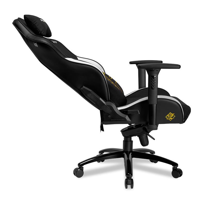 Cadeira Gamer Pichau Omega S Free Fire Kelly, Espuma Moldada, Braco 3D, Preto e Branco, PG-FF-KELLY