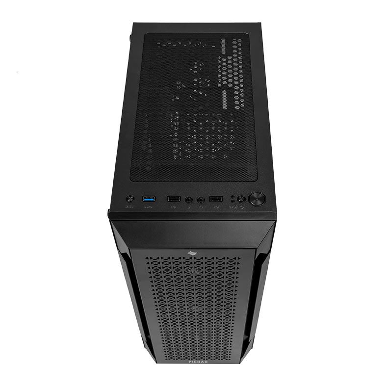 Gabinete Gamer Pichau Gaia, Mid-Tower, Lateral de Vidro, Com 4 Fans, Preto, PG-GAIA-BK01