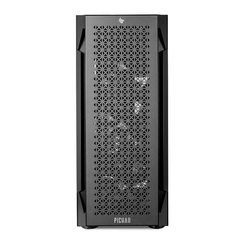 Gabinete Gamer Pichau Gaia, Mid-Tower, Lateral de Vidro, Com 4 Fans, Preto, PG-GAIA-BK01