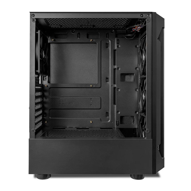 Gabinete Gamer Pichau Gaia, Mid-Tower, Lateral de Vidro, Com 4 Fans, Preto, PG-GAIA-BK01