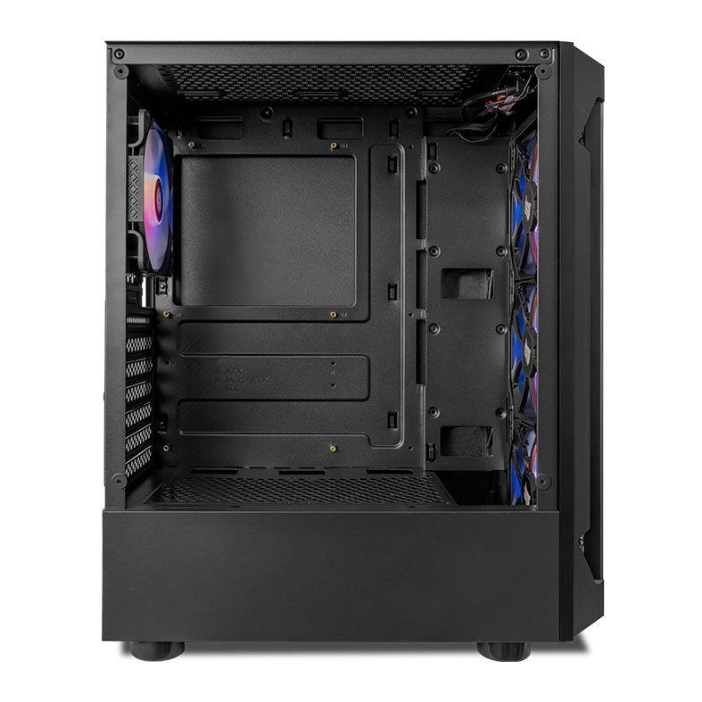 Gabinete Gamer Pichau Gaia, RGB, Mid-Tower, Lateral de Vidro, Com 4 Fans, Preto, PG-GAIA-RGB01
