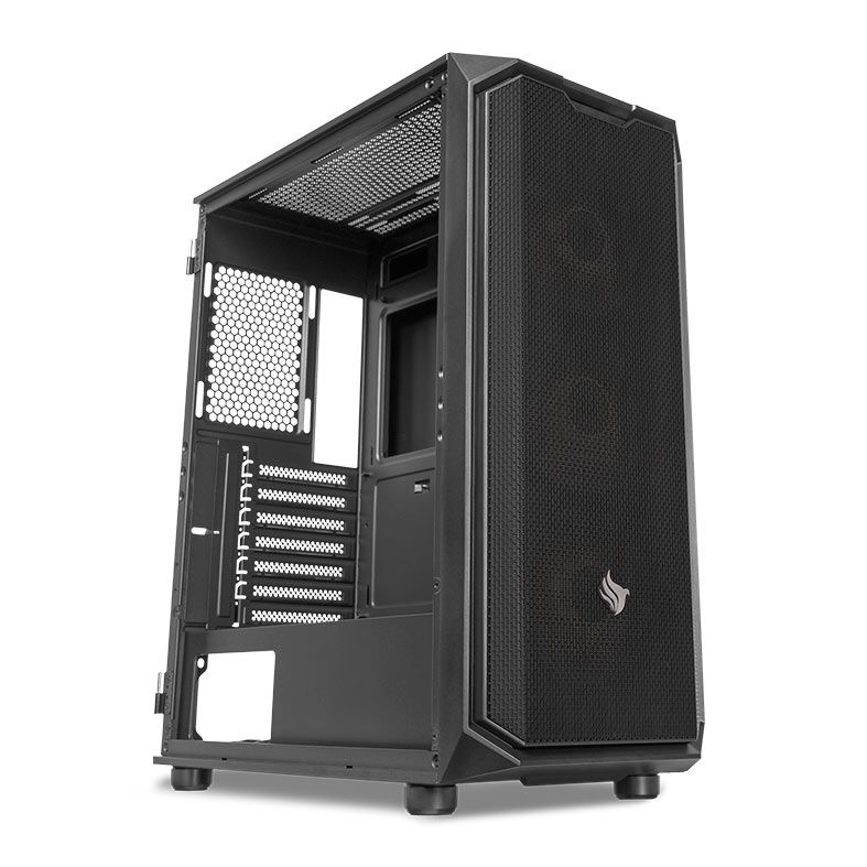 Gabinete Gamer Pichau Gadit L, Mid-Tower, Lateral de Vidro, Com 3 Fans, Preto, PG-GDLBK-PT01