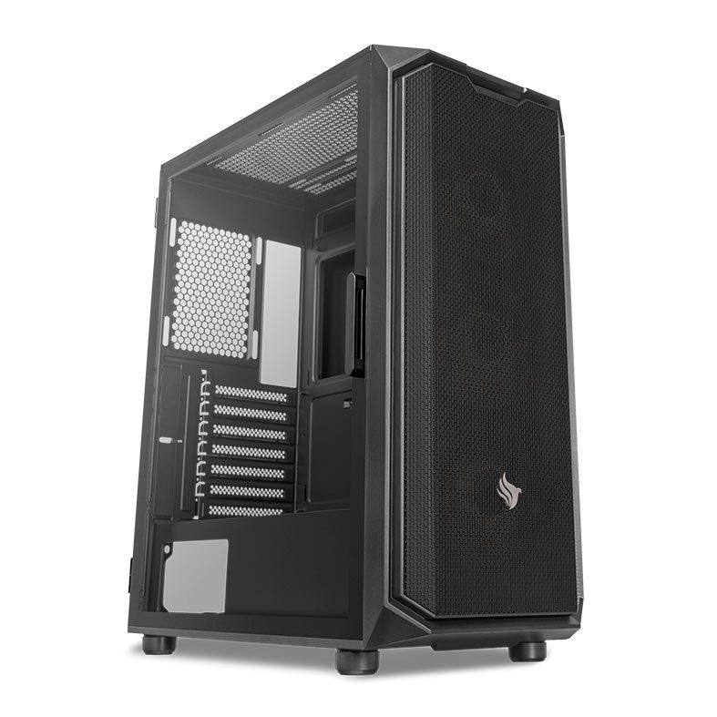 Gabinete Gamer Pichau Gadit L, Mid-Tower, Lateral de Vidro, Com 3 Fans, Preto, PG-GDLBK-PT01