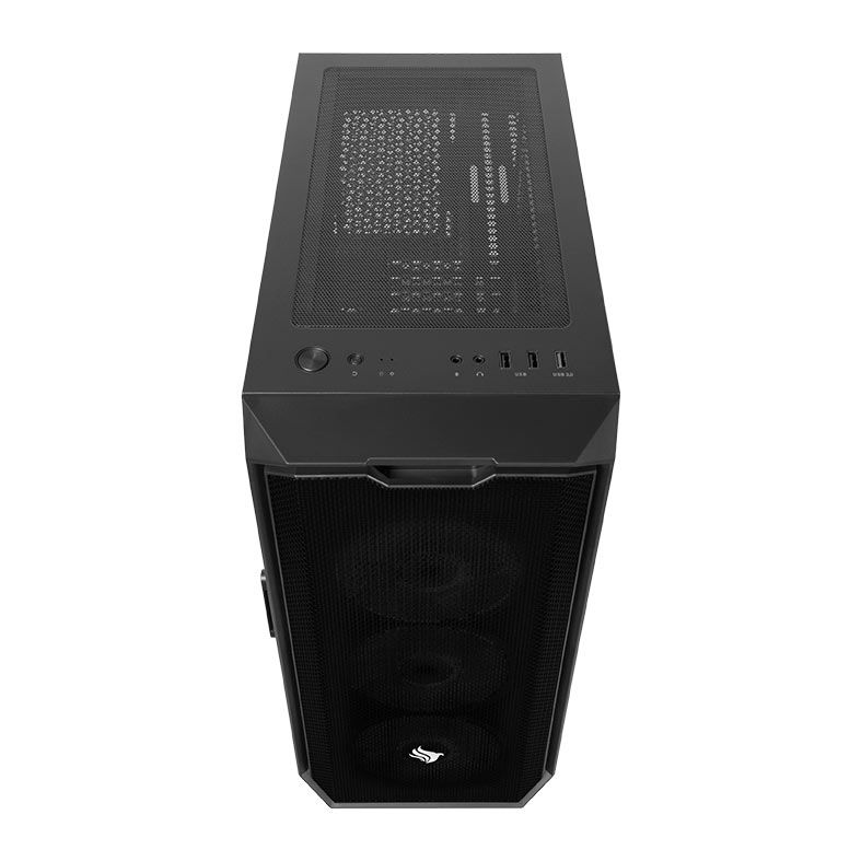 Gabinete Gamer Pichau Gadit L, Mid-Tower, Lateral de Vidro, Com 3 Fans, Preto, PG-GDLBK-PT01