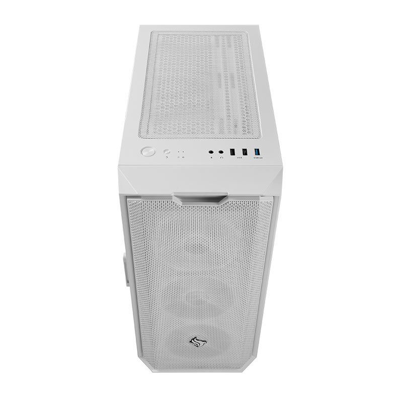Gabinete Gamer Pichau Gadit L, Mid-Tower, Lateral de Vidro, Com 3 Fans, Branco, PG-GDLWH-BC01
