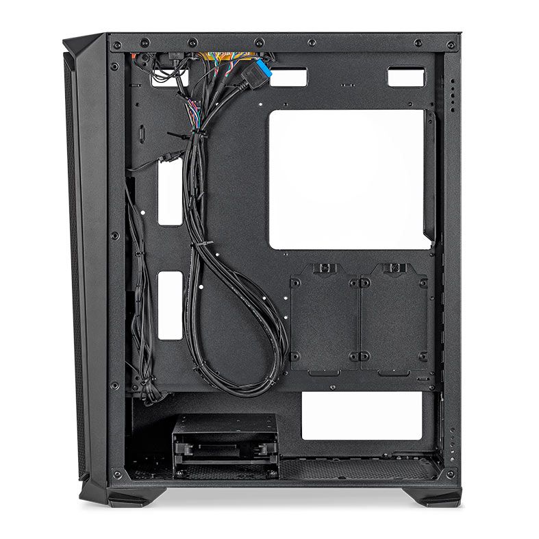 Gabinete Gamer Pichau Gadit 2 Black, Mid-Tower, Lateral de Vidro Temperado, Com 3 Fans, Preto, PG-GDT-02BLK