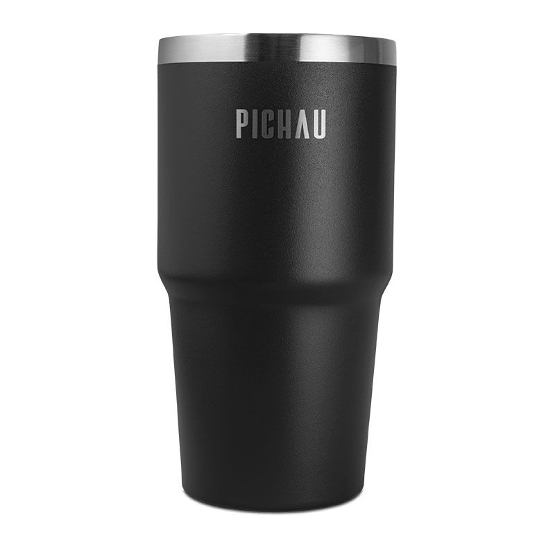 Copo Termico Pichau HR120, 600ml, Com Canudo, Preto, PG-HR120-BL01