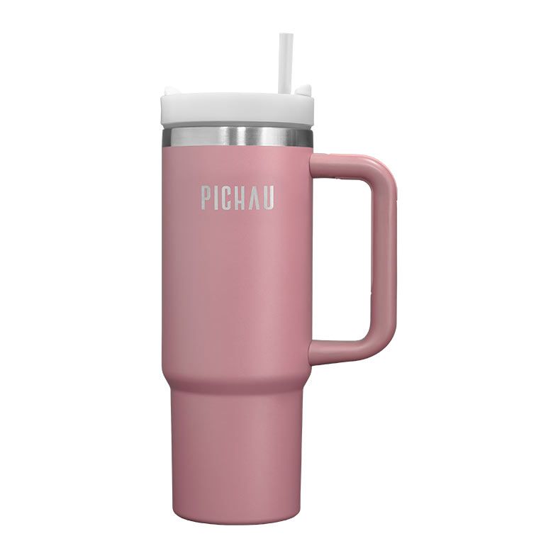 Copo Termico Pichau HR160, Com Canudo, 887ml, Rosa, PG-HR160-PK01