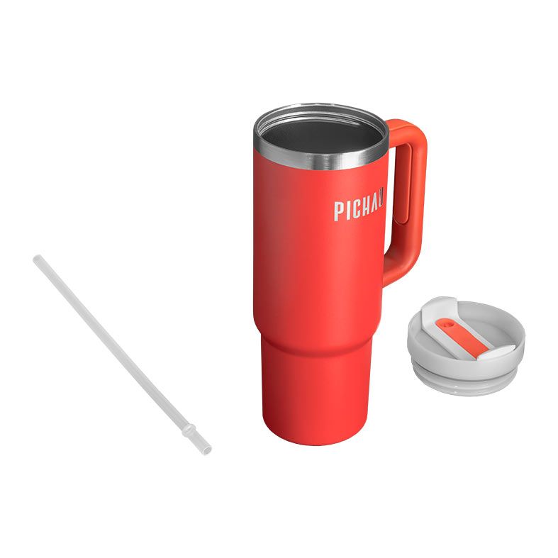 Copo Termico Pichau HR160, Com Canudo, 887ml, Vermelho, PG-HR160-RD01