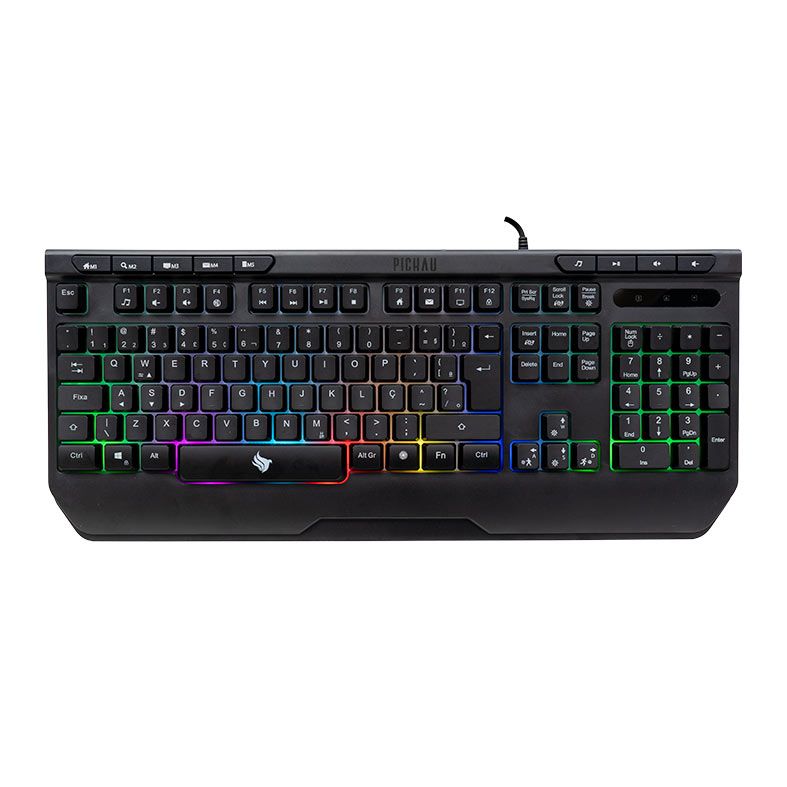 Kit Teclado e Mouse Gamer Pichau Herse, RGB, Teclado ABNT2, Mouse 8000DPI, PG-HRS-RGB01