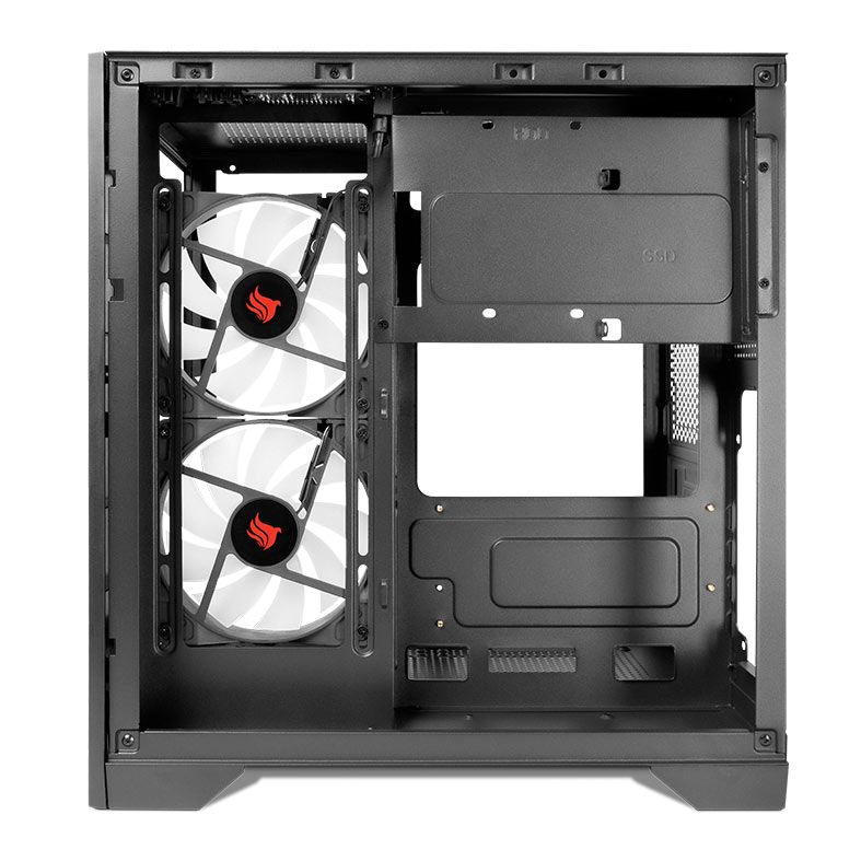 Gabinete Gamer Pichau HX110, Mini-Tower, Lateral de Vidro, Com 2 Fans, Preto, PG-HX110-BK