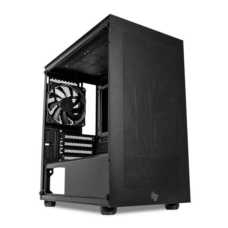 Gabinete Gamer Pichau HX300M Glass, Mid-tower, Lateral de Vidro, Preto, PG-HX3-BKM01