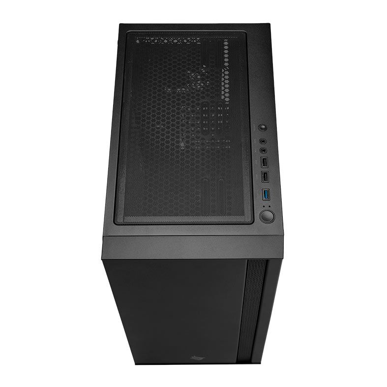Gabinete Gamer Pichau HX350, Mid-Tower, Lateral de Vidro, Com 4 Fans, Preto, PG-HX35-BL01