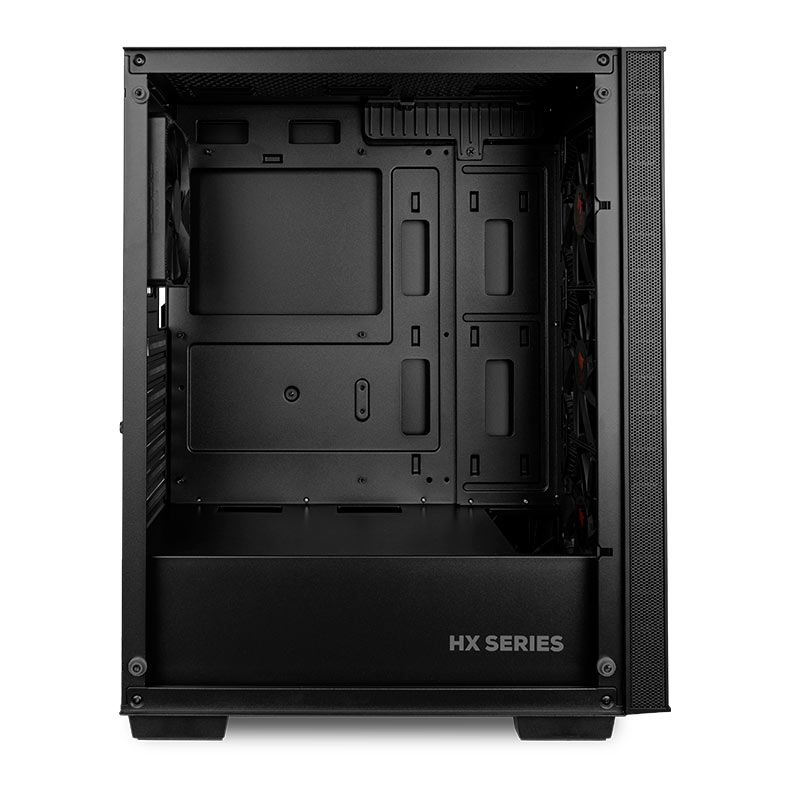 Gabinete Gamer Pichau HX350, Mid-Tower, Lateral de Vidro, Com 4 Fans, Preto, PG-HX35-BL01