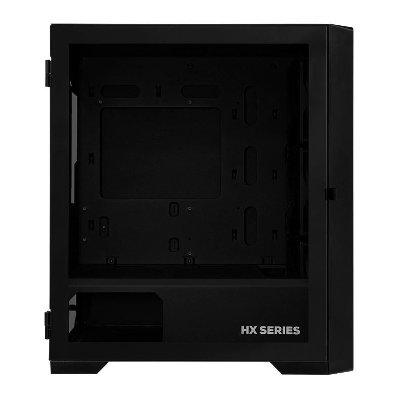 Gabinete Gamer Pichau HX550 B, Mid-Tower, Lateral de Vidro, Com 3 Fans, Preto, PG-HX55-BK01