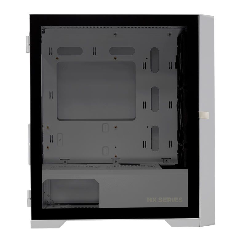 Gabinete Gamer Pichau HX550 W, Mid-Tower, Lateral de Vidro, Com 3 Fans, Branco, PG-HX55-WT01