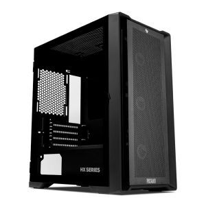 Gabinete Gamer Pichau HX550M, Com 3 Fans, Preto + Fonte Pichau Nidus 500W PG-5001-BR-OEM