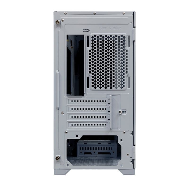 Gabinete Gamer Pichau HX550M, Mid-Tower, Lateral de Vidro, Com 3 Fans, Branco, PG-HX55M-WT01