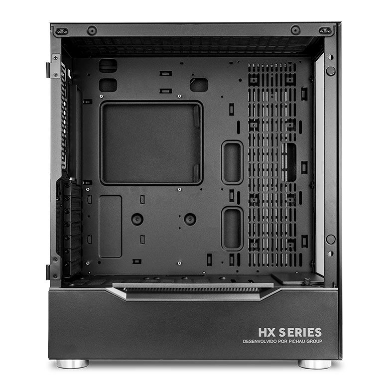 Gabinete Gamer Pichau HX600, RGB, Full-Tower, Lateral de Vidro, Branco,  PG-HX6-WH01