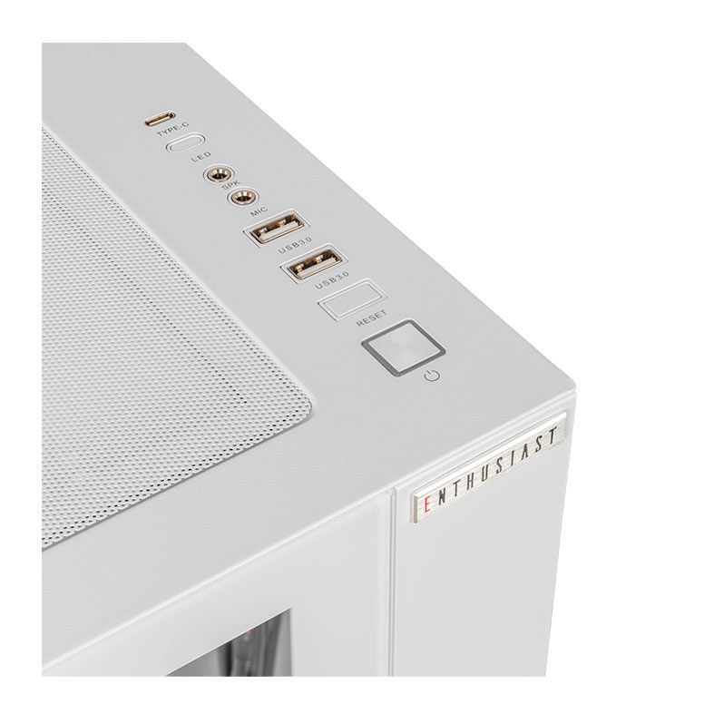 Gabinete Gamer Pichau HX700M Enthusiast Edition, Lateral de Vidro, Branco, PG-HX7M-WH01