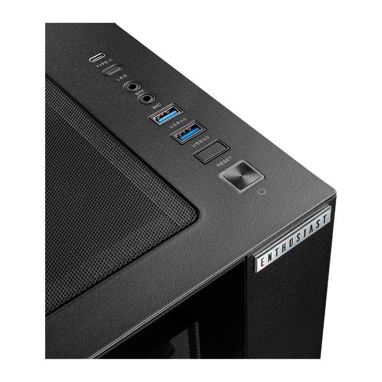 Gabinete Gamer Pichau HX700M Enthusiast Edition, Lateral de Vidro, Preto, PG-HX7M01