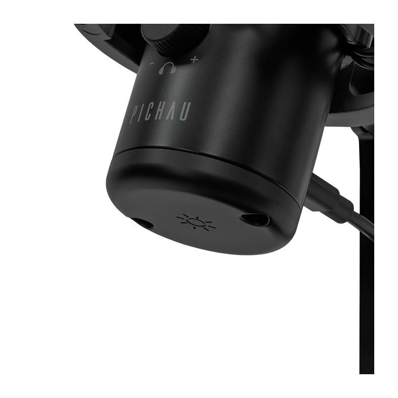 Microfone Pichau Izar Pro PFT, RGB, USB, Preto, PG-IZRPFT-RGB01