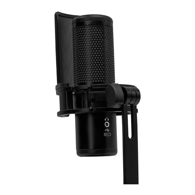 Microfone Pichau Izar Pro PFT, RGB, USB, Preto, PG-IZRPFT-RGB01