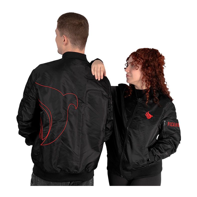 Jaqueta Bomber Pichau, M, Preto, PG-JBMB-MBK
