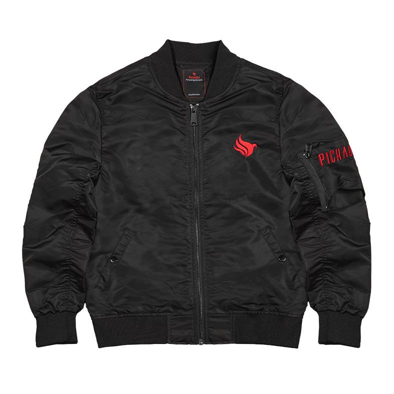 Jaqueta Bomber Pichau, GG, Preto, PG-JBMB-GGBK