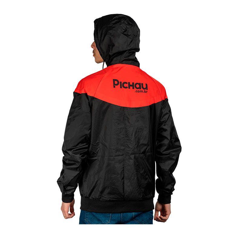 Jaqueta Corta Vento Pichau, P, Vermelho, PG-JCVT-PRED