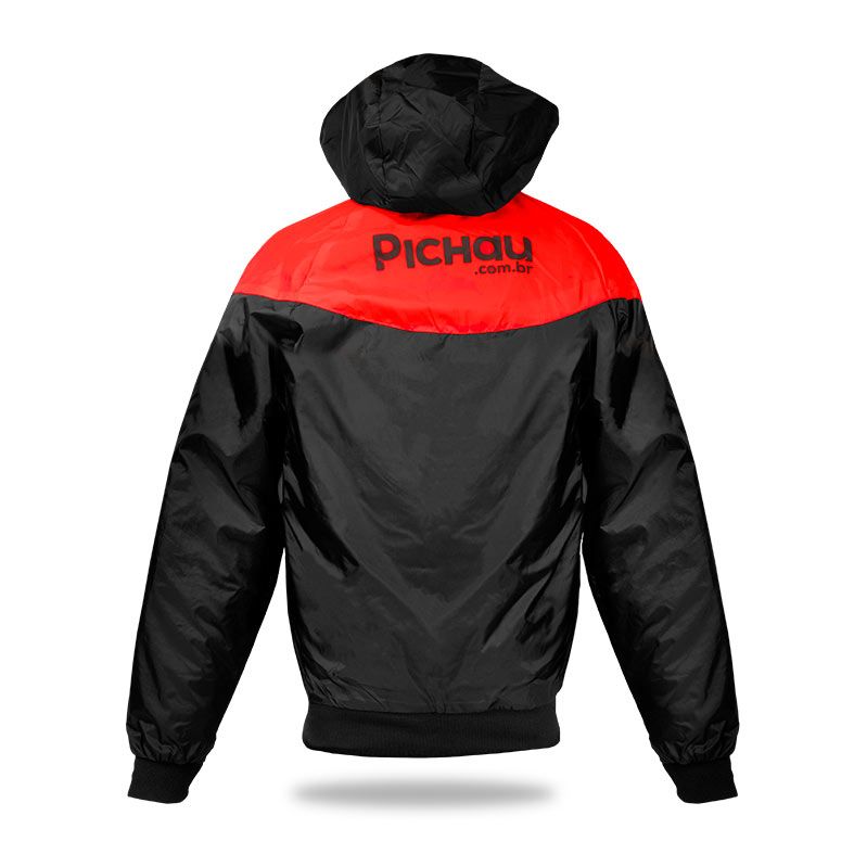 Jaqueta Corta Vento Pichau, P, Vermelho, PG-JCVT-PRED