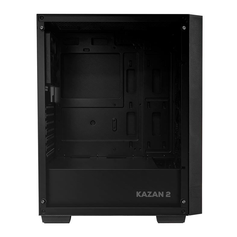 Gabinete Gamer Pichau Kazan 2, Mid-Tower, Lateral de Vidro, Com 4 Ventoinhas, Preto, PG-KZN2-BL01