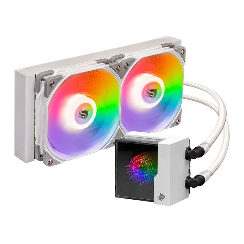OPENBOX Water Cooler Pichau Lunara, ARGB, 240mm, Branco, PG-LR240-WH01