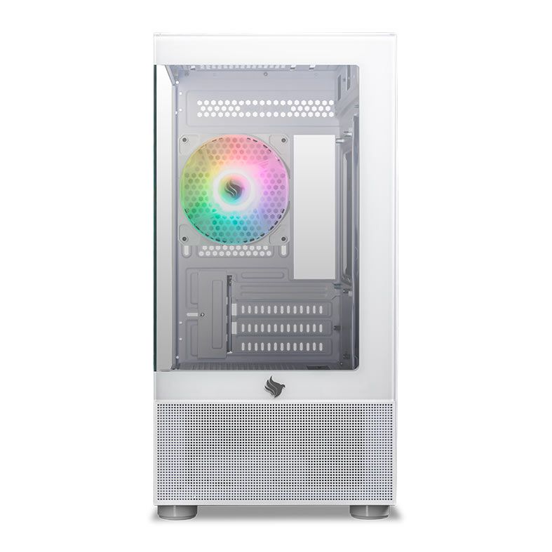 Gabinete Gamer Pichau Magpie 4, Rainbow, Mid-Tower, Lateral de Vidro, Com 3 Fans, Branco, PG-MAG4-WH3F