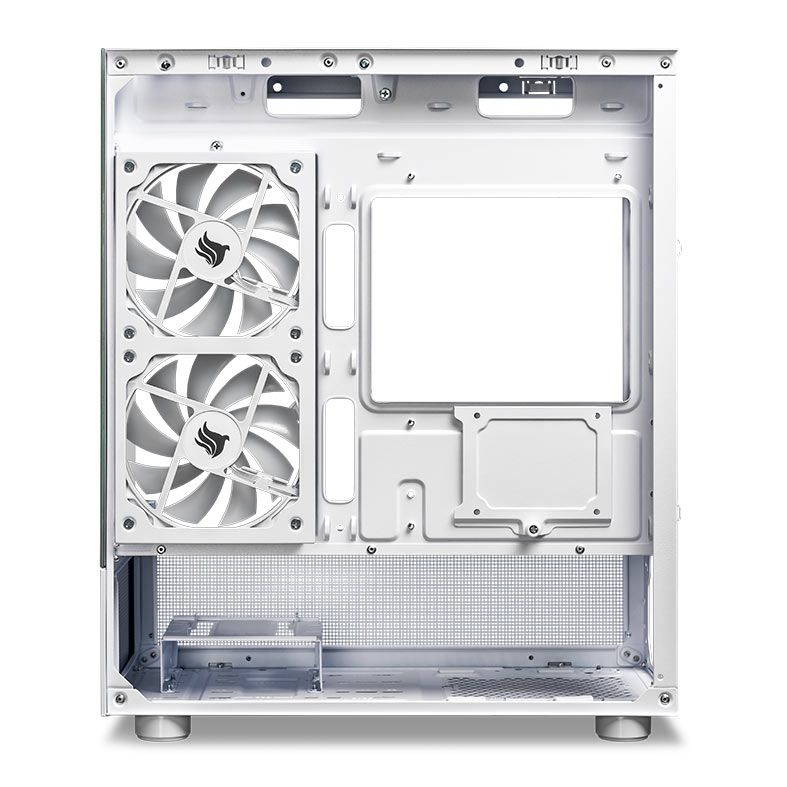 Gabinete Gamer Pichau Magpie 4, Rainbow, Mid-Tower, Lateral de Vidro, Com 3 Fans, Branco, PG-MAG4-WH3F