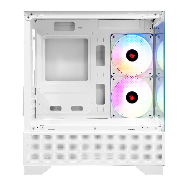 Gabinete Gamer Pichau Magpie 4B, Mini-Tower, lateral de Vidro, Com 2 Fans, Branco, PG-MAG4B-WH2
