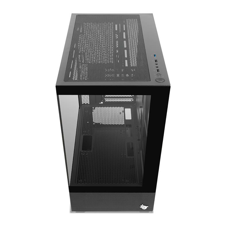 Gabinete Gamer Pichau Magpie 4X, Mid-Tower, Lateral de Vidro, Preto, PG-MAG4X-BK