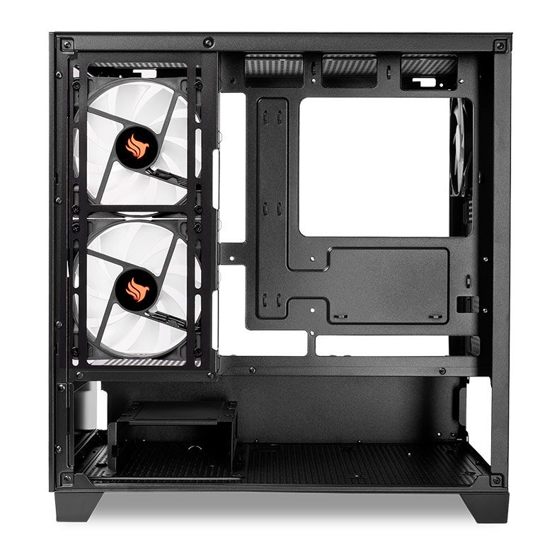 Gabinete Gamer Pichau Magpie 4XB, Mini-Tower, Lateral de Vidro, Com 3 Fans, Preto, PG-MAG4XB-BK3F