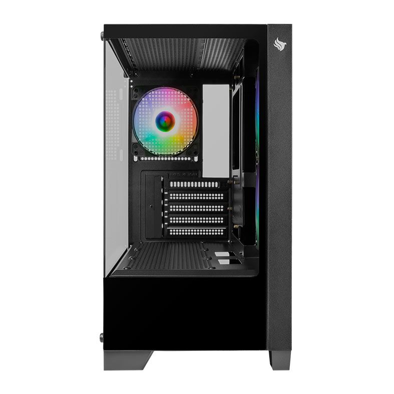 Gabinete Gamer Pichau Magpie 4XB, Mini-Tower, Lateral de Vidro, Com 3 Fans, Preto, PG-MAG4XB-BK3F
