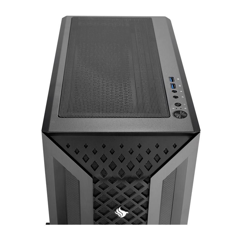 Gabinete Gamer Pichau Mizar Lateral De Vidro Preto, PG-MZR-BL01