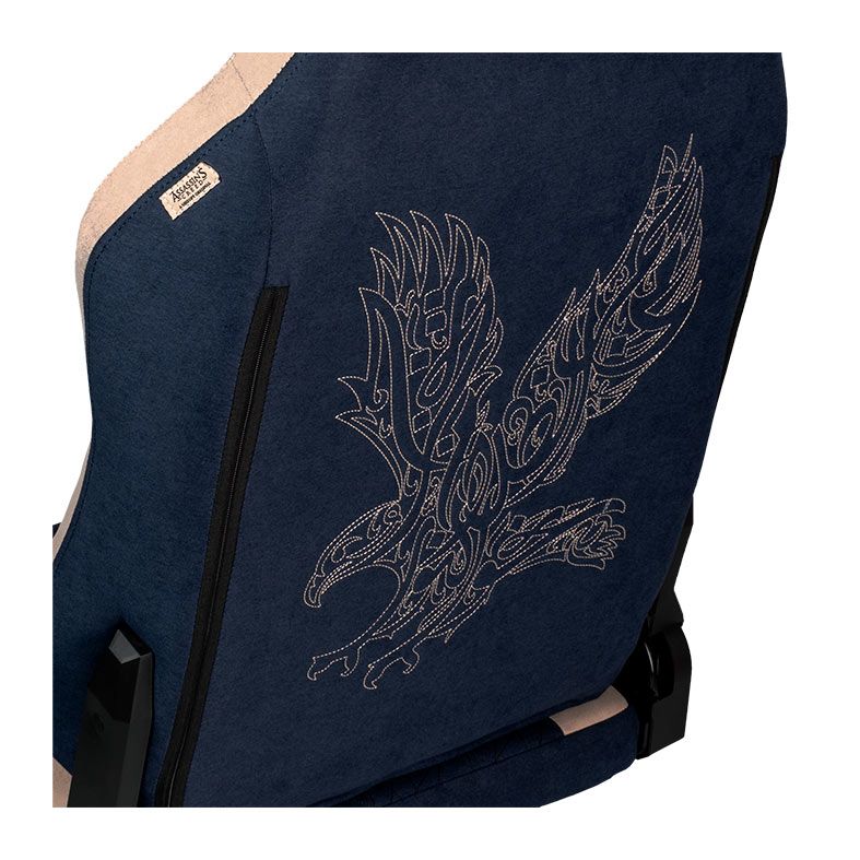 Cadeira Gamer Pichau Nova Assassins Creed Mirage, Espuma Moldada, Braco 4D, Silk Blue, PG-NOV-ASC