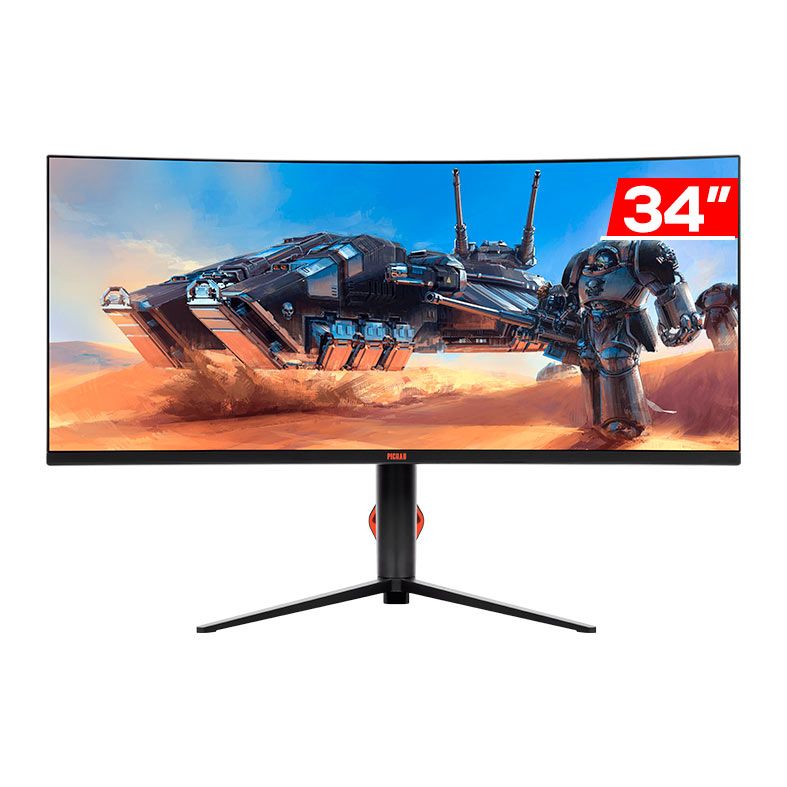 Monitor Gamer Pichau Nexus Wide S34, 34 Pol, VA, Ultrawide, Curvo, WQHD, 1ms, 165Hz, FreeSync/G-Sync, HDMI/DP, PG-NXSS34-BL01