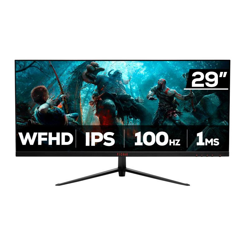 Monitor Gamer Pichau Nexus Wide 29, 29 Pol, IPS, Ultrawide, WFHD, 1ms, 100Hz, FreeSync, HDMI/DP, PG-NXSW29-BL01